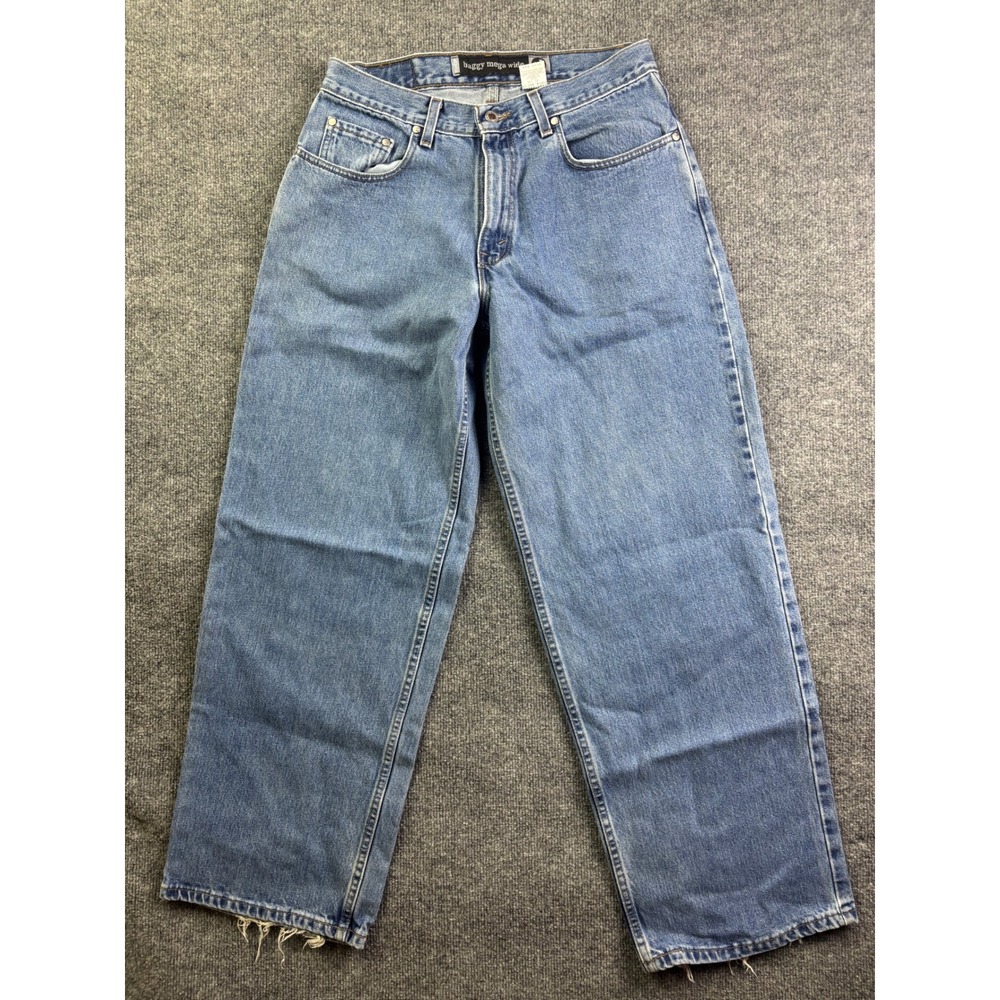 Levi's SilverTab Baggy Mega Wide Jeans Mens W32 L32 Blue Vintage Skater Denim